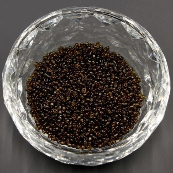 Glass Seed Beads, Round, about 2mm,  #42, brown,Sold By 30 gram per bag
