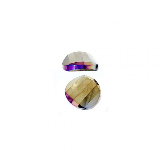 Chinese Crystal Twist Bead, purple light, 18mm, 10 beads