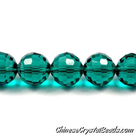 crystal round beads, Crystal Disco Ball Beads,  Emerald,  96fa, 14mm, 10 beads