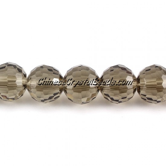 Crystal Disco Crystal Round Beads, Smoke, 96fa, 12mm, 16 beads