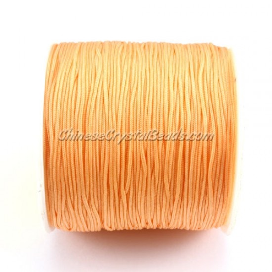 Nylon Thread 0.8mm Apricot , sold per 100 meter bobbin