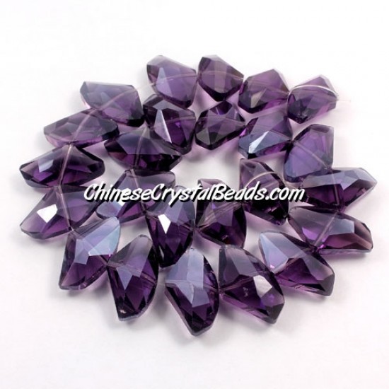 Chinese Crystal galactic Pendant, violet, 14x24mm, 10pcs