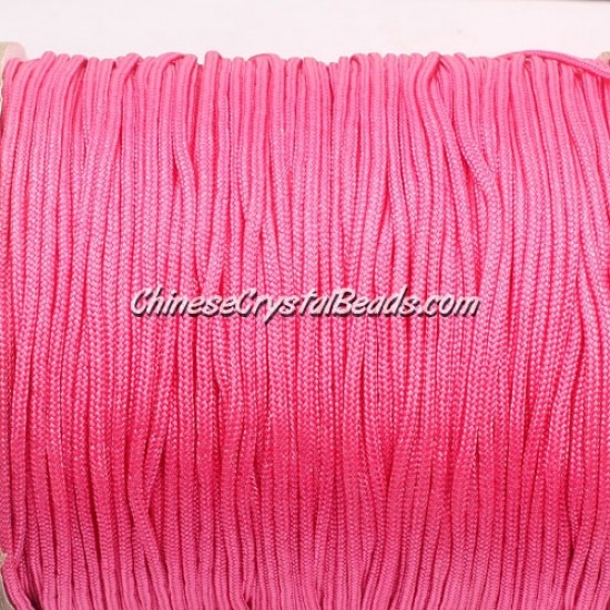 1.5mm nylon cord, rose, Pave string unite, (Sold by the meter)