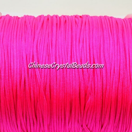 1.5mm nylon cord, fuchsia(neon color)(f106), Pave string unite, (Sold by the meter)