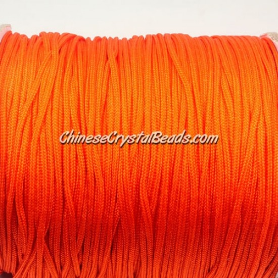 1.5mm nylon cord,  orange, Pave string unite, (Sold by the meter)