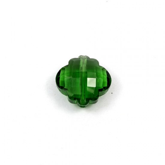 crystal lantern pendant, 10x18x18mm, green, sold 1pcs
