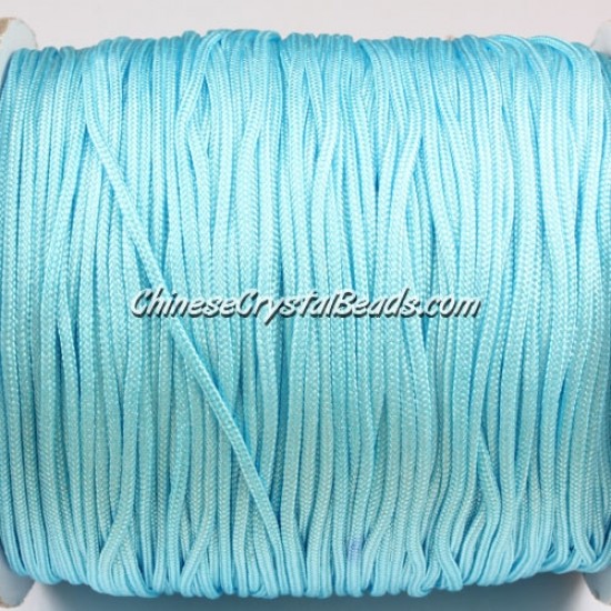 1.5mm nylon cord,  Aqua(02), Pave string unite, (Sold by the meter)