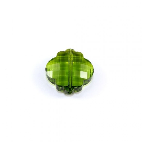 crystal lantern pendant, 10x18x18mm, olivine, sold 1pcs