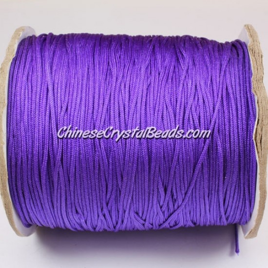 thick about 1mm, nylon string, Amethyst, (Sold by the meter)