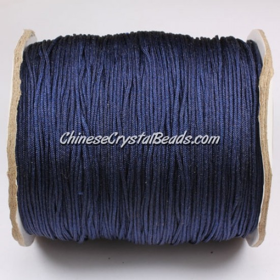 thick about 1mm, nylon string, dark blue, (Sold by the meter)