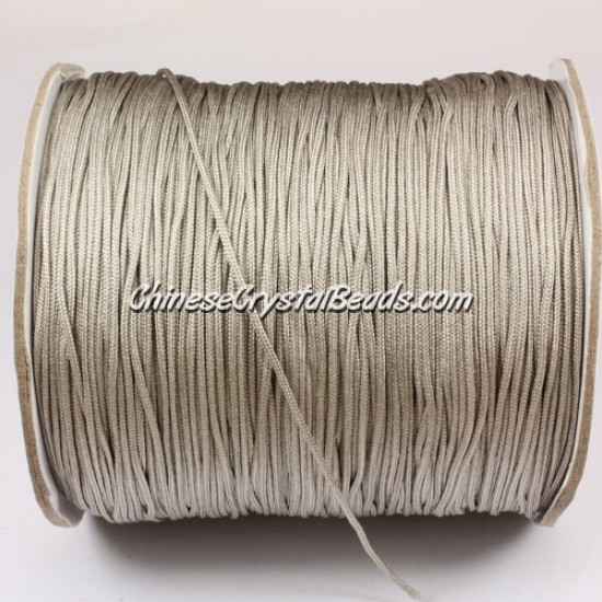 thick about 1mm, nylon string, gray, (Sold by the meter)