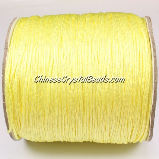 thick about 1mm, nylon string, light yellow, (Sold by the meter)