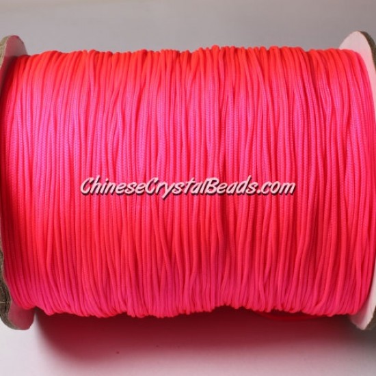 thick about 1mm, nylon string, (neon color)fuchsia, (Sold by the meter)