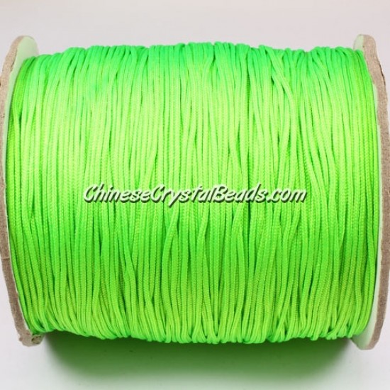 thick about 1mm, nylon string, (neon color) green, (Sold by the meter)