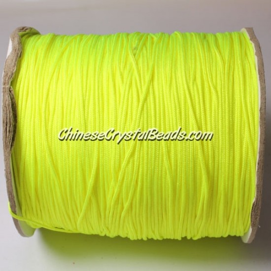 thick about 1mm, nylon string, (neon color) yellow, (Sold by the meter)
