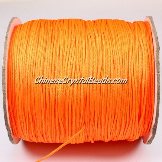 thick about 1mm, nylon string, orange, (Sold by the meter)