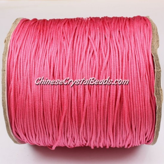thick about 1mm, nylon string, rose, (Sold by the meter)