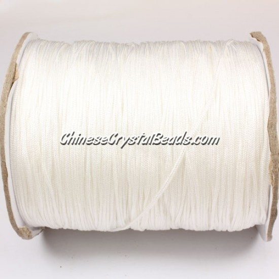 thick about 1mm, nylon string, white, (Sold by the meter)