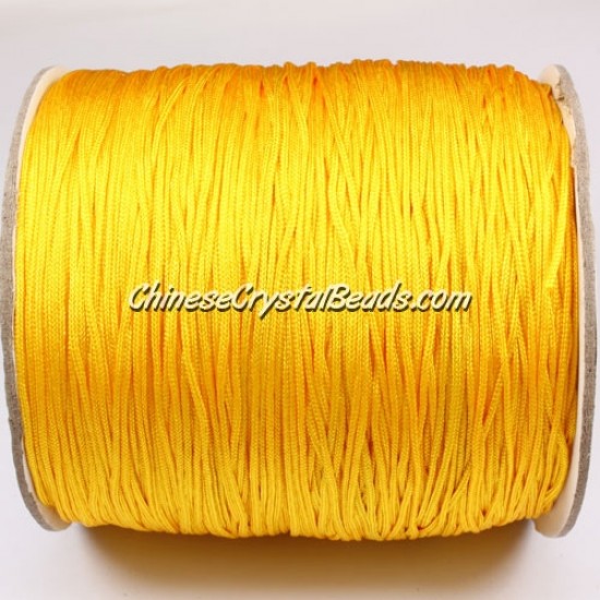 thick about 1mm, nylon string, yellow, (Sold by the meter)