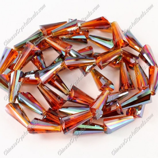 20pcs 8x15mm Chinese Artemis crystal beads strand #005