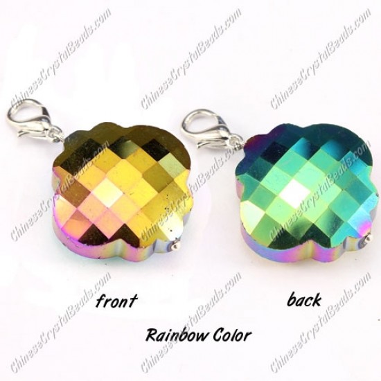 crystal lantern pendant, 25mm, rainbow color, sold 1 pcs