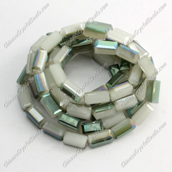 cuboid crystal beads, 4x4x8mm, #002, 72pcs per strand