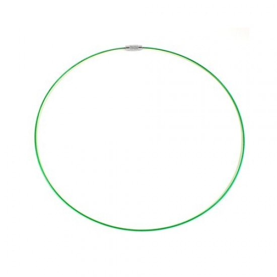 Green Steel Wire Choker Necklace