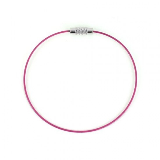 Pink Steel Wire Bracelet