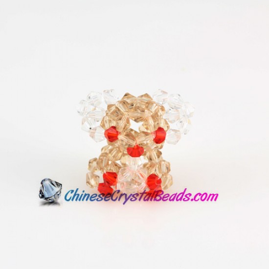 Crystal 3D Beading crystal animals Koala red eye 32x30x17mm