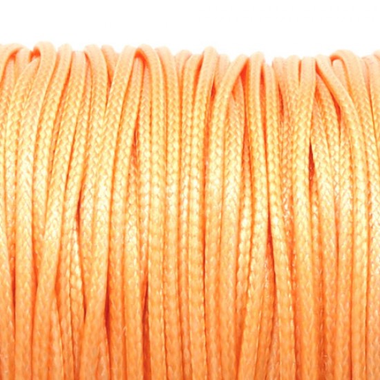 Peach korean waxed polyester cord string 0.5/1/1.5/2/3mm round 1 roll