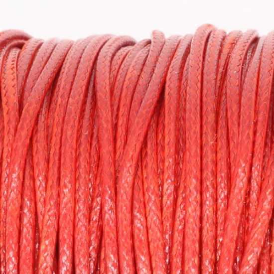 Red korean waxed polyester cord string 0.5/1/1.5/2/3mm round 1 roll