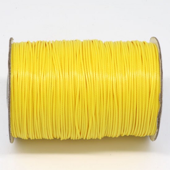 yellow korean waxed polyester cord string 0.5/1/1.5/2/3mm round 1 roll