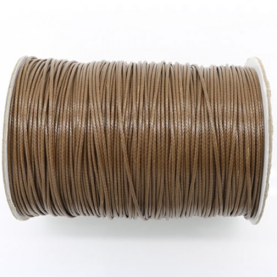 saddle brown korean waxed polyester cord string 0.5/1/1.5/2/3mm round 1 roll