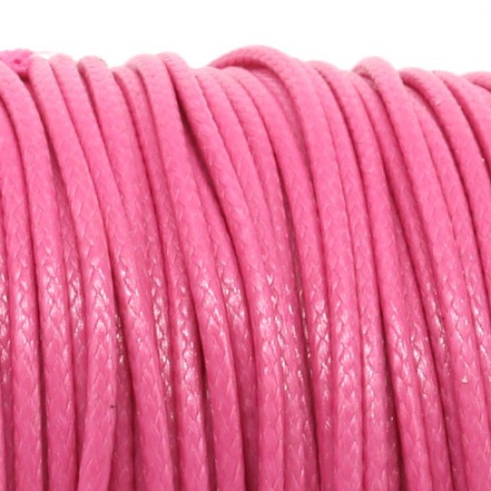 Fuchsia korean waxed polyester cord string 0.5/1/1.5/2/3mm round 1 roll