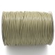 khaki korean waxed polyester cord string 0.5/1/1.5/2/3mm round 1 roll