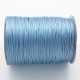 sky blue korean waxed polyester cord string 0.5/1/1.5/2/3mm round 1 roll