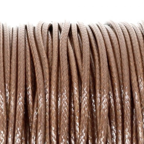 Dark Chocolate korean waxed polyester cord string 0.5/1/1.5/2/3mm round 1 roll