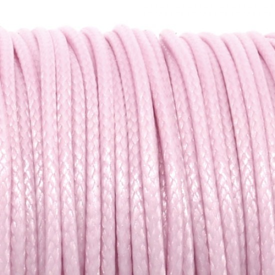lt pink korean waxed polyester cord string 0.5/1/1.5/2/3mm round 1 roll