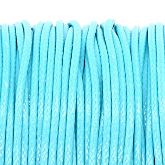 light aqua korean waxed polyester cord string 0.5/1/1.5/2/3mm round 1 roll