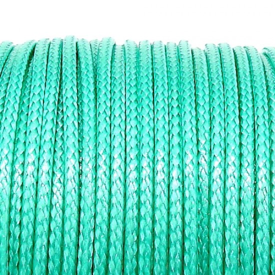 light sea green korean waxed polyester cord string 0.5/1/1.5/2/3mm round 1 roll
