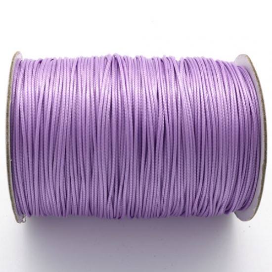 lt violet korean waxed polyester cord string 0.5/1/1.5/2/3mm round 1 roll