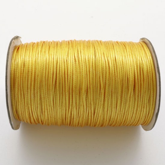 gold korean waxed polyester cord string 0.5/1/1.5/2/3mm round 1 roll