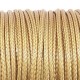 camel color korean waxed polyester cord string 0.5/1/1.5/2/3mm round 1 roll