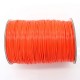 neon orange korean waxed polyester cord string 0.5/1/1.5/2/3mm round 1 roll