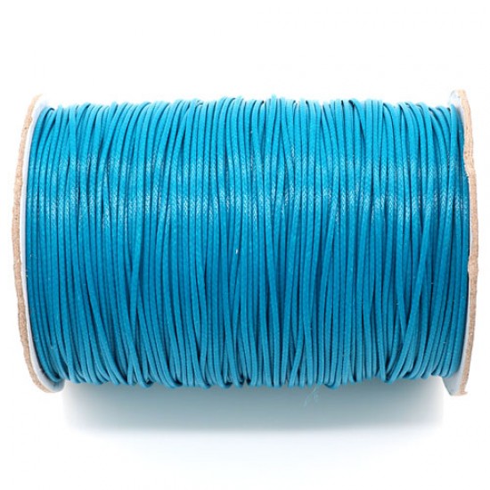 aqua korean waxed polyester cord string 0.5/1/1.5/2/3mm round 1 roll